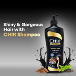 Buy Chik Protein Therapy Strong & Black Shampoo, With Black Tea & Flax Seeds (340 ml) - Purplle