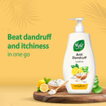 Buy Nyle Naturals Anti-Dandruff Shampoo, With Curd, Lemon and Aloe Vera, Gentle & Soft,pH Balanced and Paraben Free, For Men & Women, 800ml - Purplle