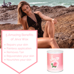 Buy Jeva Liposoluble wax - Rose (800 ml) - Purplle