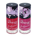 Buy Bonjour Paris Super Matt Nail Polish Matt Crimson / Matt Red Wine, 0.60 Ounce (Pack of 2) - Purplle