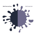 Buy Bonjour Paris Super Matt Nail Polish Matt Charcoal Greay / Matt Purple Ash, 0.60 Ounce (Pack of 2) - Purplle