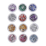 Buy Nails&More NLA-21 12 Glitter Nail Art Set - Purplle