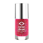 Buy Color Dose Glitter Pink Nail Polish - Purplle