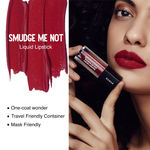 Buy SUGAR Cosmetics - Smudge Me Not - Liquid Lipstick - 01 Brazen Raisin (Burgundy)|Ultra Matte Liquid Lipstick, Transferproof and Waterproof, Lasts Up to 12 - 4.5 ml - Purplle