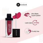 Buy SUGAR Cosmetics - Smudge Me Not - Liquid Lipstick - 02 Brink Of Pink (Plum Rose) - 4.5 ml - Ultra Matte Liquid Lipstick, Transferproof and Waterproof, Lasts Up to 12 hours - Purplle