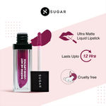 Buy SUGAR Cosmetics - Smudge Me Not - Liquid Lipstick - 08 Wine And Shine (Sangria)|Ultra Matte Liquid Lipstick, Transferproof and Waterproof, Lasts Up to 12 - 4.5 ml - Purplle