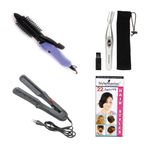 Buy Style Maniac Combo Of Hair Straightener , Hair Curler(16B) And Painless Eyebrow Hair Remover And Get A Hairstyle Book Free - Purplle
