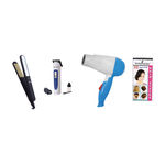 Buy Style Maniac Combo Of Professional Hair Straightener,Hair Dryer And Men'S Trimmer And Get A Hairstyle Book Free - Purplle