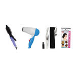 Buy Style Maniac Combo Of Hair Curler (16B), Hair Dryer And Painless Eyebrow Hair Remover And Get A Hairstyle Book Free - Purplle