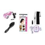 Buy Style Maniac Combo Of Lint Roller , Magnetic Doctor Massager Bursh, Epilator(Ak-2001)And Painless Eyebrow Hair Remover And Get A Hairstyle Book Free - Purplle