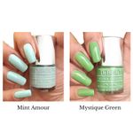 Buy DeBelle Gel Nail Polish Combo Set of 2 - Mint Amour (Mint Blue) and  Mystique Green (Pastel Green) 8 ml each - Purplle