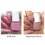 Buy DeBelle Gel Nail Polish Combo Set of 2 - Bebe Kiss (Hot Pink) and Majestique Mauve (Mauve) 8 ml each - Purplle
