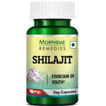 Buy Morpheme Shilajit 500mg Extract 60 Veg Caps - Purplle