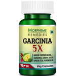 Buy Morpheme Garcinia 5X (Garcinia, Coffee, Green Tea, Forskolin, Grape Seed) 60 Veg Caps - Purplle
