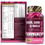 Buy MuscleXP Biotin Hair, Skin & Nails Complete MultiVitamin With Amino Acids - 60 Tablets - Purplle