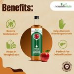 Buy NourishVitals Apple Cider Vinegar 500ml - With Mother Vinegar, Raw, Unfiltered & Undiluted - Purplle