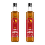 Buy NourishVitals Apple Cider Vinegar With Honey 250ml x 2 Bottles - With Mother Vinegar, Raw, Unfiltered - Purplle
