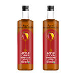 Buy NourishVitals Apple Cider Vinegar With Honey 500ml x 2 Bottles - With Mother Vinegar, Raw, Unfiltered - Purplle