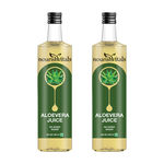 Buy NourishVitals Aloevera Juice - 500ml x 2 Bottles - No Added Sugar - Purplle