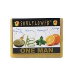 Buy Soulflower Soap One Man Soap (150 g) - Purplle