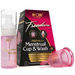 Buy WOW Skin Science F&G Freedom Reusable Menstrual Cup & Wash - Medium (Pre Childbirth) - Purplle