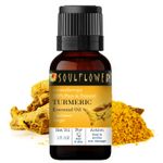 Buy Soulflower Turmeric Essential Oil, For All & Sensitive Skin & Hair Type, 100% Pure & Natural, Therapeutic Grade Aromatherapy, Spicy, 15ml - Purplle