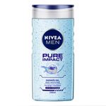 Buy Nivea Men Body Wash, Pure Impact Shower Gel for Body, Face & Hair, 250 ml - Purplle