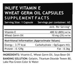 Buy INLIFE Vitamin E 400 IU Wheat Germ Oil, 60 Capsules For Hair Fall & Acne Marks   - Purplle