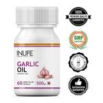 Buy INLIFE  Natural Garlic Oil, 60 Capsules For Heart,Cholesterol and Weight Loss - Purplle