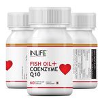 Buy INLIFE Fish Oil (Omega 3) with Coenzyme Q10, 60 Capsules For Cardio & Sexual Health - Purplle