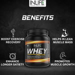 Buy INLIFE Whey Protein Powder blend of Isolate Hydrolysate Concentrate Bodybuilding Supplement - 400 g / 0.8 lb (Chocolate Flavour) - Purplle