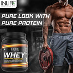 Buy Inlife Whey Protein Powder With Isolate Concentrate Hydrolysate & Digestive Enzymes - 400 Grams (Vanilla) - Purplle