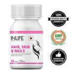 Buy INLIFE Hair Skin Nails Supplement with Biotin Vitamins Minerals Amino Acids Hair Growth for Men Women - 60 Tablets  - Purplle