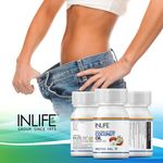 Buy INLIFE Extra Virgin Cold Pressed Coconut Oil Capsules, 500mg – 60 Vegetarian Capsules - Purplle