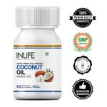 Buy INLIFE Extra Virgin Cold Pressed Coconut Oil Capsules, 500mg – 60 Vegetarian Capsules - Purplle