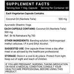 Buy INLIFE Extra Virgin Cold Pressed Coconut Oil Capsules, 500mg – 60 Vegetarian Capsules - Purplle