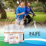 Buy INLIFE  Vitamin D3 (Cholecalciferol), 2000 IU, 60 Capsules For Bone Health  - Purplle