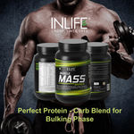 Buy INLIFE Muscle Mass Gainer Protein Powder with Whey Protein – 1 Kg (Chocolate) - Purplle
