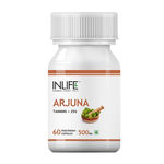 Buy INLIFE Natural Arjuna Extract (Tannins > 25%), 500mg 60 Veg Capsules For Cardiac & Brain Health - Purplle