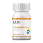 Buy INLIFE Ashwagandha Extract (7% Withanolides) 500mg, 60 Veg Capsules, Stress Reliever - Purplle