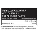 Buy INLIFE Ashwagandha Extract (7% Withanolides) 500mg, 60 Veg Capsules, Stress Reliever - Purplle