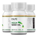 Buy INLIFE Neem Seed Oil Supplement, 500mg (60 Vegetarian Capsules) - Purplle