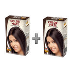 Buy Color Mate Hair Color Cream - Dark Brown (130 ml) (Pack Of 2) - Purplle