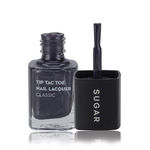 Buy SUGAR Cosmetics Tip Tac Toe Nail Lacquer - 002 Goodness Gray-cious! (Black Grey) - Purplle