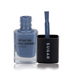 Buy SUGAR Cosmetics Tip Tac Toe Nail Lacquer - 015 Seal The Slate (Blue Grey) - Purplle
