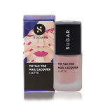 Buy SUGAR Cosmetics Tip Tac Toe Nail Lacquer - 023 Blush-A-Bye Baby (Matte Pastel Baby Pink) - Purplle