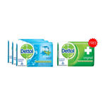Buy Dettol Cool Soap (125 g) (Pack Of 3) With Free Dettol Soap Original (75 g) Free - Purplle