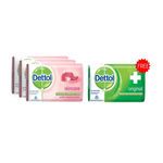 Buy Dettol Soap Value Pack Skincare Soap (125 g) (Pack Of 3) With Free Dettol Soap Original (75 g) Free - Purplle