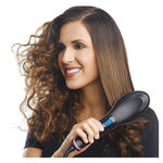 Buy Simply Straight Ceramic Brush Hair Straightener (Black/Pink) - Purplle