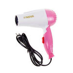 Buy Nova 1000W 658 Folding Hair Dryer (Pink) - Purplle